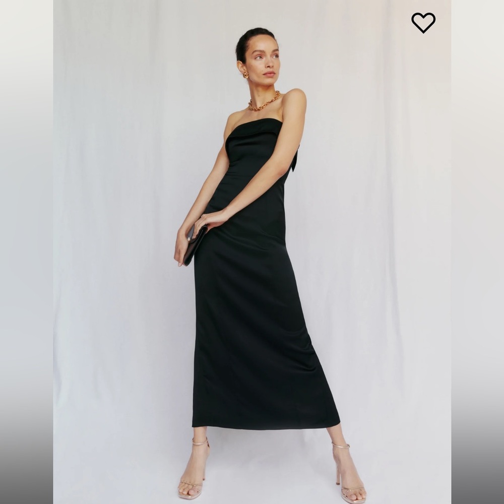 Reformation Johan Satin Dress